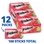 Trident Bubblegum Sugar Free Gum, Travel Accessories, 12 Packs of 14 Pieces (168 Total Pieces)