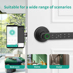Tuya 5-in-1 Door Lock Smart Home Products Fingerprint Locks Remote Control App Unlock Support Password IC Card Key Unlock