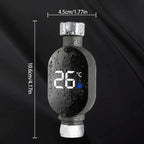 Black Bathroom Led Display 0℃~99℃ Home Water Shower Thermometer Water Accurate Temperature Measurement Meter Bathroom