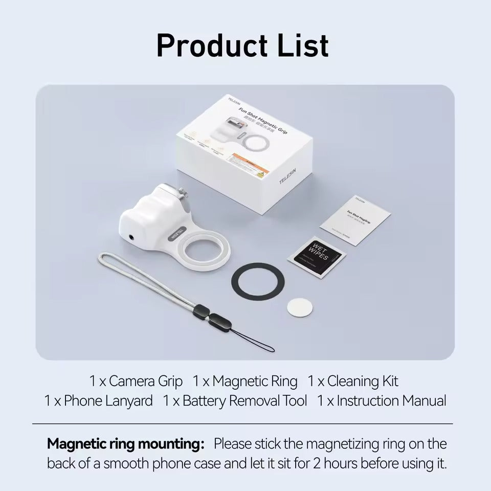 Phone Camera Shoot Hand Grip Magnetic Smart Phone Holder Shooting Aid Remote Control Handle For Iphone Android Phone