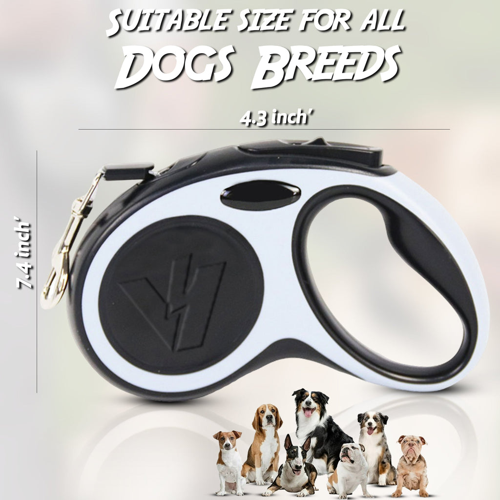 Retractable Dog Leash 26 FT, Heavy Duty Dog Leash for Dogs 50-110 lbs, Heavy Dut
